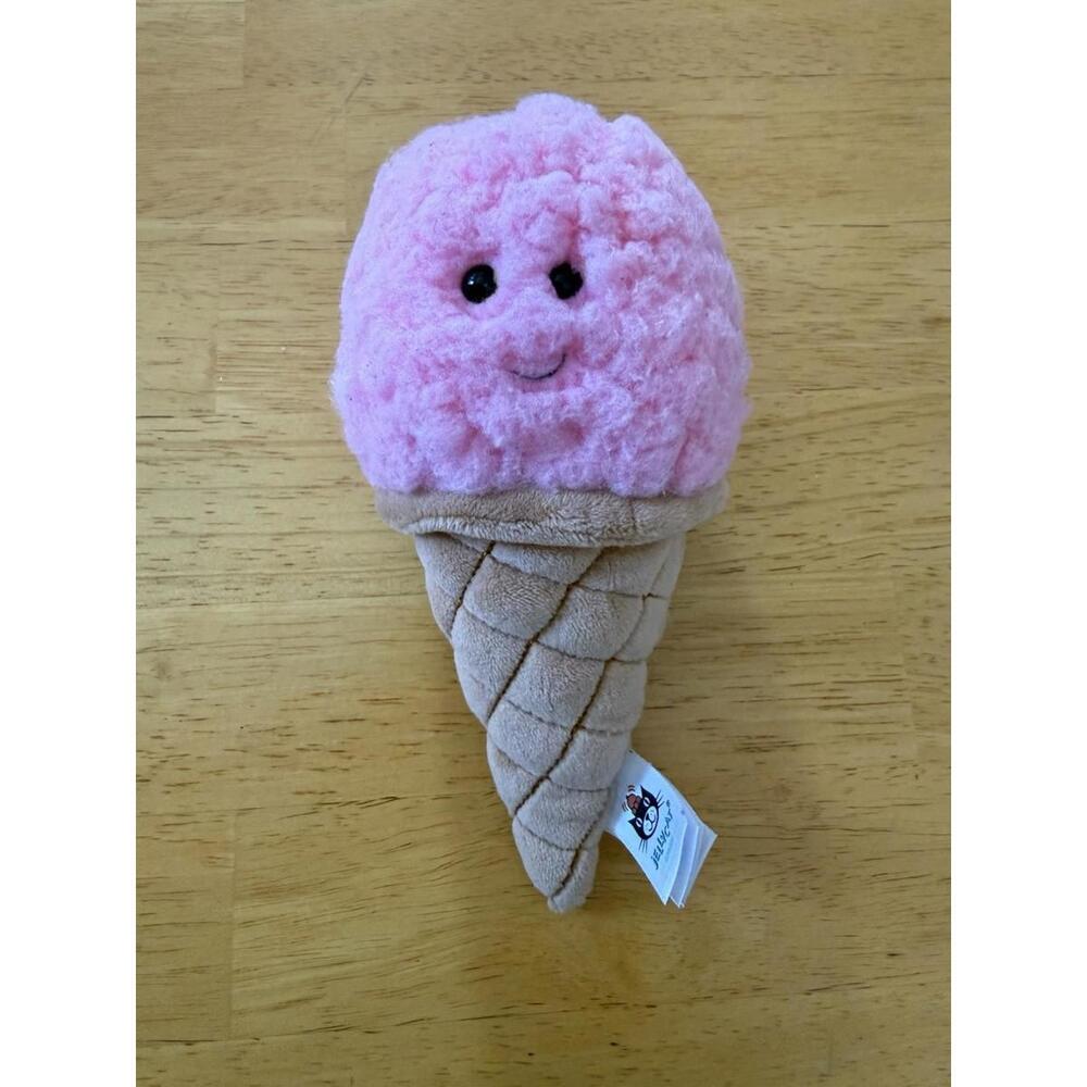 Jellycat Irresistible Strawberry Ice Cream Cone Plush (Retired!)